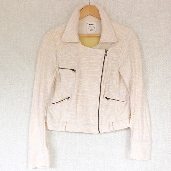 Anthropologie Jackets & Blazers - Anthropologie Allihop Cotton Moto Jacket